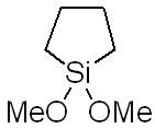1,1-Dimethoxy-1-silacyclopentane 구조식, CAS 18169-68-1, C6H14O2Si