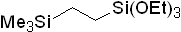 1,1,1-Triethoxy-4,4-dimethyl-1,4-disilapentane 구조식, C11H28O3Si2