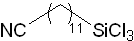 11-Cyanoundecyltrichlorosilane 구조식, CAS 724460-16-6, C12H22Cl3NSi