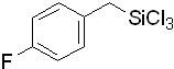 4-[(Trichlorosilyl)methyl]fluorobenzene 구조식, C7H6Cl3FSi