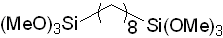 1,8-Bis(trimethoxysilyl)octane 구조식, CAS 105566-68-5, C14H34O6Si2