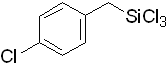 4-[(Trichlorosilyl)methyl]chlorobenzene 구조식, C7H6Cl4Si