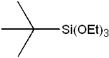 t-Butyltriethoxysilane 구조식, CAS 993-66-8, C10H24O3Si