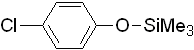p-Chlorophenoxytrimethylsilane 구조식, C9H13ClOSi