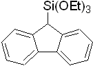 (9-Fluorenyl)triethoxysilane 구조식, C19H24O3Si