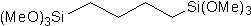 1,4-Bis(trimethoxysilyl)butane 구조식, C10H26O6Si2