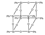 Octaphenyl-t8-silsesquioxane 구조식, CAS 5256-79-1, C48H40O12Si8