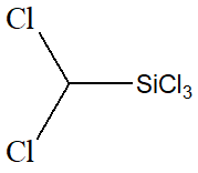 (Dichloromethyl)trichlorosilane 구조식, CAS 1558-24-3, CHCl5Si