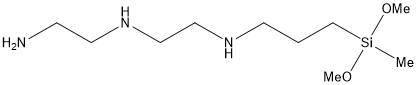 (3-Methyldimethoxysilylpropyl)diethylenetriamine 구조식, CAS 99740-64-4, C10H27N3O2Si