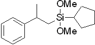 1,1-Dimethoxy-1-cyclopentyl-3-phenyl-1-silabutane 구조식, CAS 182924-58-9, C16H26O2Si
