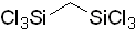 Bis(trichlorosilyl)methane 구조식, CAS 4142-85-2, CH2Cl6Si2