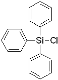 Triphenylchlorosilane 구조식, CAS 76-86-8, C18H15ClSi