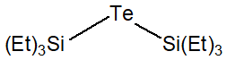 Bis(Triethylsilyl)telluride 구조식, CAS 14846-56-1, C12H30Si2Te